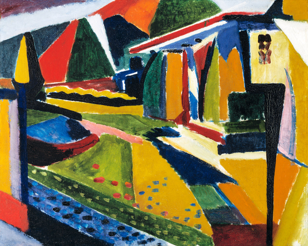 Abstract Landscape by Henry Lyman Saÿen, as an unframed print