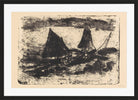 Hermann Max Pechstein Print, Am See II (1911) in a black frame