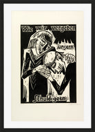 Hermann Max Pechstein Print, As we forgive our debtors (Wie wir vergeben unsern Schuldigern) (1921) in a black frame