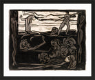 Hermann Max Pechstein Print, At the end (1906) in a black frame