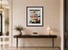 Hermann Max Pechstein Print, Bathers I (1911) displayed above a console table