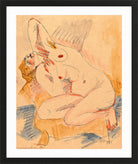 Hermann Max Pechstein Print, Bewegungsstudie 15 (1918) in a black frame
