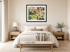 Hermann Max Pechstein Print, Curonian Spit (1919) displayed above a bed
