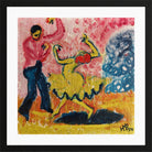 Hermann Max Pechstein Print, Dancer (1910) in a black frame