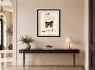 Hermann Max Pechstein Print, Dancer in Black Pants (1910) displayed above a console table