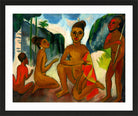 Hermann Max Pechstein Print, Der Jüngling (1917) in a black frame