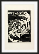 Hermann Max Pechstein Print, For ever and ever Amen (Von Ewigkeit zu Ewigkeit Amen) (1921) in a black frame