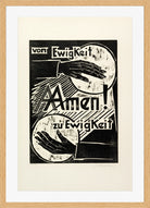 Hermann Max Pechstein Print, For ever and ever Amen (Von Ewigkeit zu Ewigkeit Amen) (1921) in a light oak frame