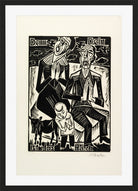 Hermann Max Pechstein Print, For Thine is the kingdom (Denn Dein ist das Reich) (1921) in a black frame