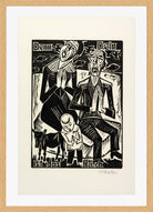 Hermann Max Pechstein Print, For Thine is the kingdom (Denn Dein ist das Reich) (1921) in a light oak frame