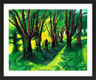 Hermann Max Pechstein Print, Forest in the Pyrenees (1931) in a black frame
