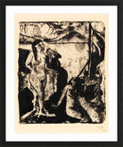 Hermann Max Pechstein Print, Frauen im Boot II (1911) in a black frame