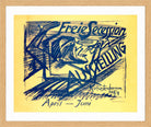 Hermann Max Pechstein Print, Freie Secession Ausstellung (1920) in a light oak frame