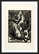 Hermann Max Pechstein Print, Hallowed be Thy name (Geheiliget werde Dein Name) (1921) in a black frame