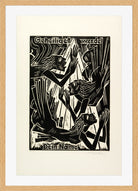 Hermann Max Pechstein Print, Hallowed be Thy name (Geheiliget werde Dein Name) (1921) in a light oak frame