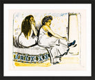 Hermann Max Pechstein Print, In the Harem (1909) in a black frame
