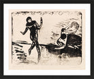 Hermann Max Pechstein Print, Karneval IX (1910) in a black frame
