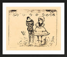 Hermann Max Pechstein Print, Karneval V (1910) in a black frame
