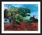 Hermann Max Pechstein Print, Kirschblüte (Cherry Blossom) (1928) in a black frame