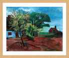Hermann Max Pechstein Print, Kirschblüte (Cherry Blossom) (1928) in a light oak frame