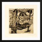 Hermann Max Pechstein Print, Morgen (1908) in a black frame