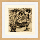 Hermann Max Pechstein Print, Morgen (1908) in a light oak frame