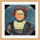 Hermann Max Pechstein Print, Mrs. in a light oak frame