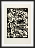 Hermann Max Pechstein Print, Our Father which art in heaven (Vaterunser Der Du bist im Himmel) (1921) in a black frame