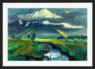 Hermann Max Pechstein Print, Passing thunderstorm (1941) in a black frame