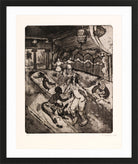 Hermann Max Pechstein Print, Russian Ballet (1912) in a black frame