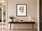 Hermann Max Pechstein Print, Self-portrait (1948) displayed above a console table