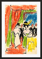 Hermann Max Pechstein Print, Soirée (1911) in a black frame