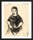 Hermann Max Pechstein Print, The Apple (1911) in a black frame