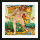 Hermann Max Pechstein Print, The Source (1906) in a black frame