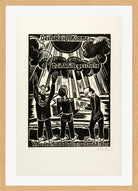 Hermann Max Pechstein Print, Thy kingdom come Thy will be done on earth as it is in heaven (Dein Reich komme Dein Wille geschehe Wie im Himmel also auch auf Erden) (1921) in a light oak frame