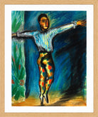 Hermann Max Pechstein Print, Varietétänzer (1928) in a light oak frame