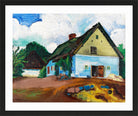 Hermann Max Pechstein Print, White House (1928) in a black frame