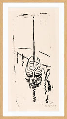 Hermann Max Pechstein Print, Zille (1909) in a light oak frame