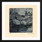 Hermann Max Pechstein Print, Zillen (1909) in a black frame