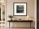Hermann Max Pechstein Print, Zillen (1909) displayed above a console table