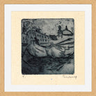 Hermann Max Pechstein Print, Zillen (1909) in a light oak frame