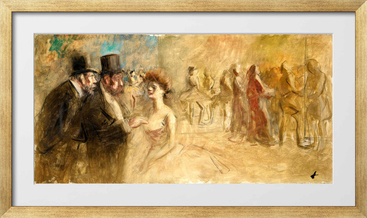 Jean-Louis Forain, After the Dance — gold frame