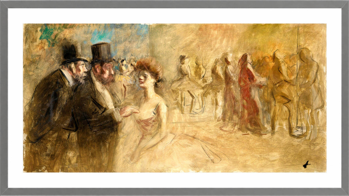 Jean-Louis Forain, After the Dance — light grey frame