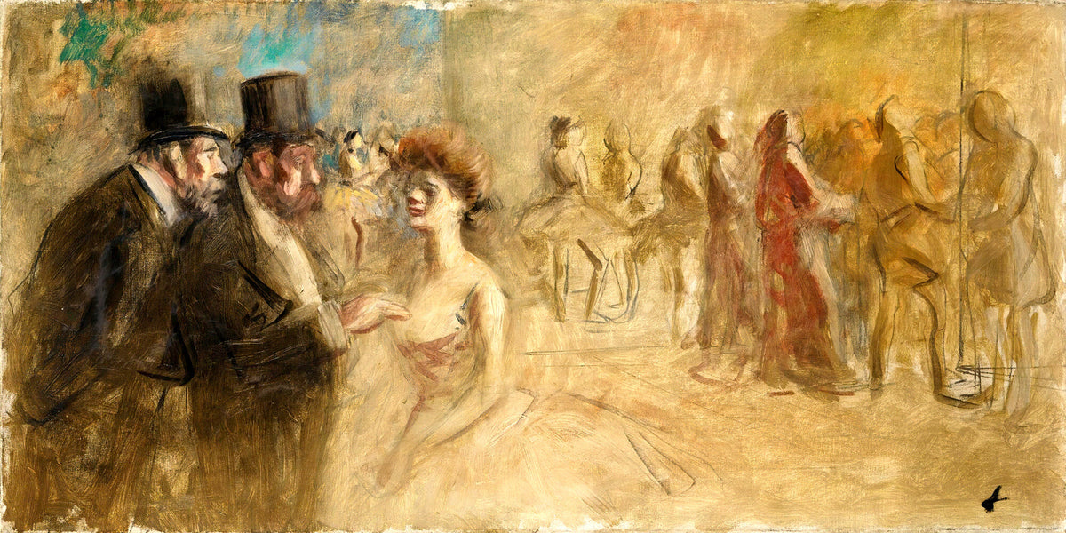 Jean-Louis Forain, After the Dance — unframed