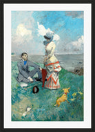 Jean-Louis Forain, Au bord de la mer (1885) — black frame