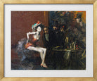 Jean-Louis Forain, Au Café (circa 1920) — gold frame