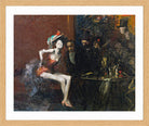 Jean-Louis Forain, Au Café (circa 1920) — oak frame
