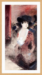 Jean-Louis Forain, Au foyer du théâtre (1883) — oak frame