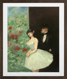 Jean-Louis Forain, Behind the Scenes (circa 1880) — brown frame