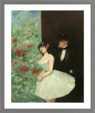Jean-Louis Forain, Behind the Scenes (circa 1880) — light grey frame